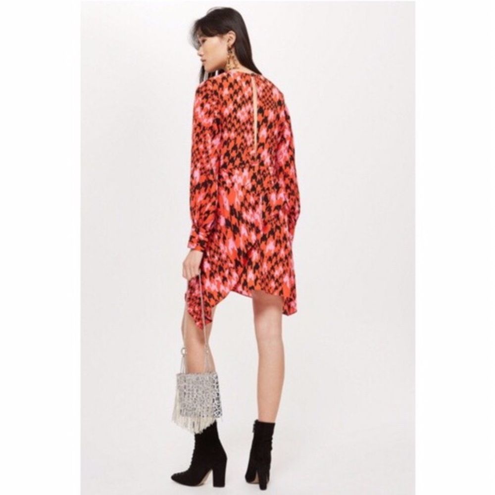 Topshop Houndstooth Patterned Dress - Picture 6 of 11